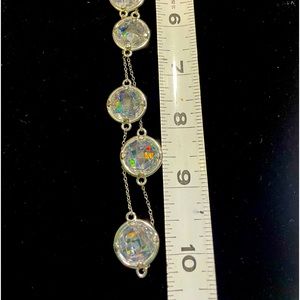 20” Chrome / Silvertone Necklace Baggets